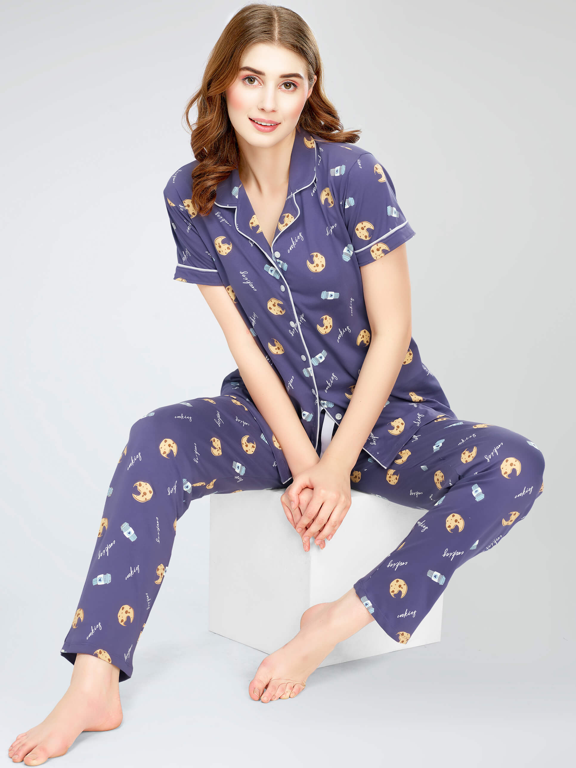 Sleepwear Max Night Dress Sets Shop All-Over Floral Print Viscose