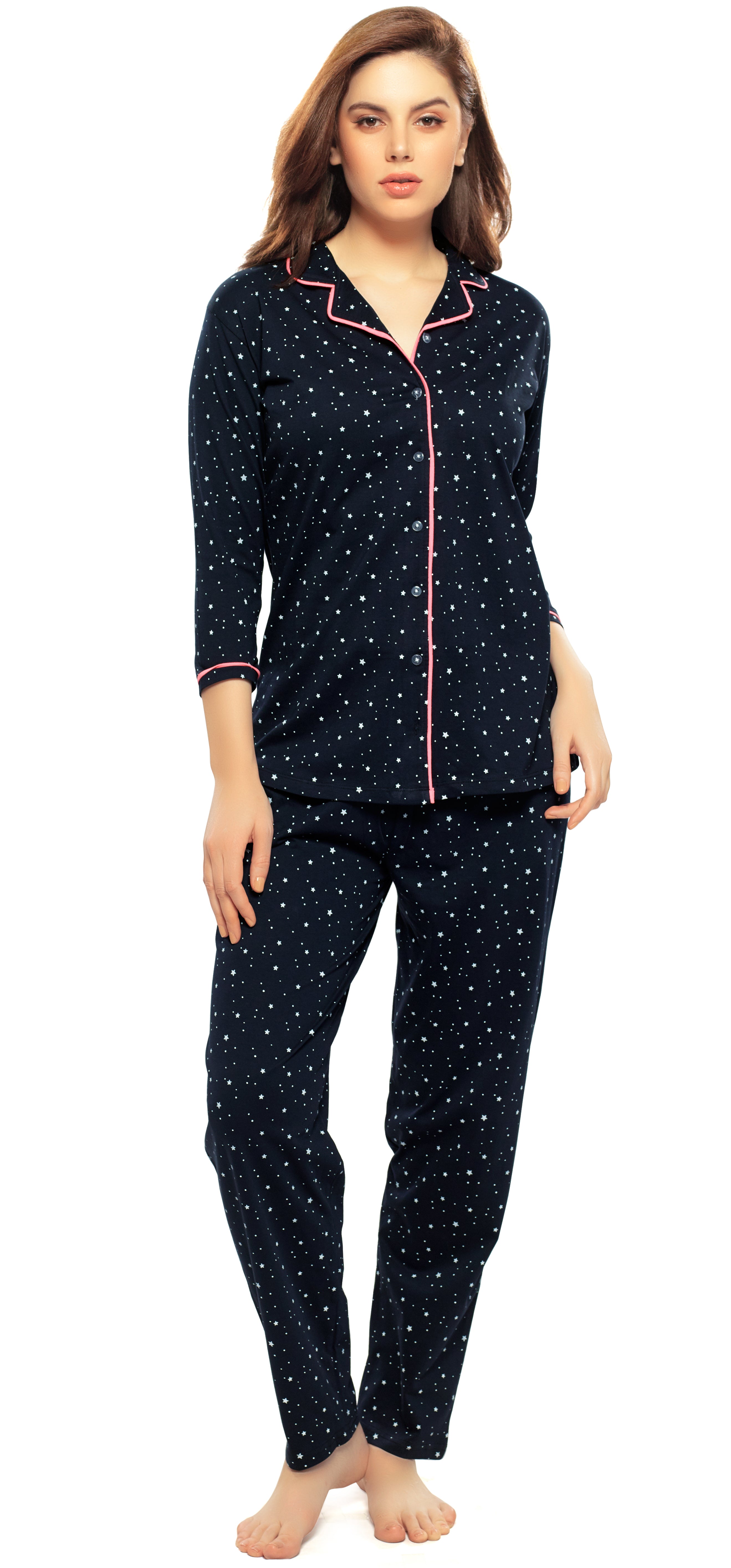 Katie Night Suit Set - Blue main image 1