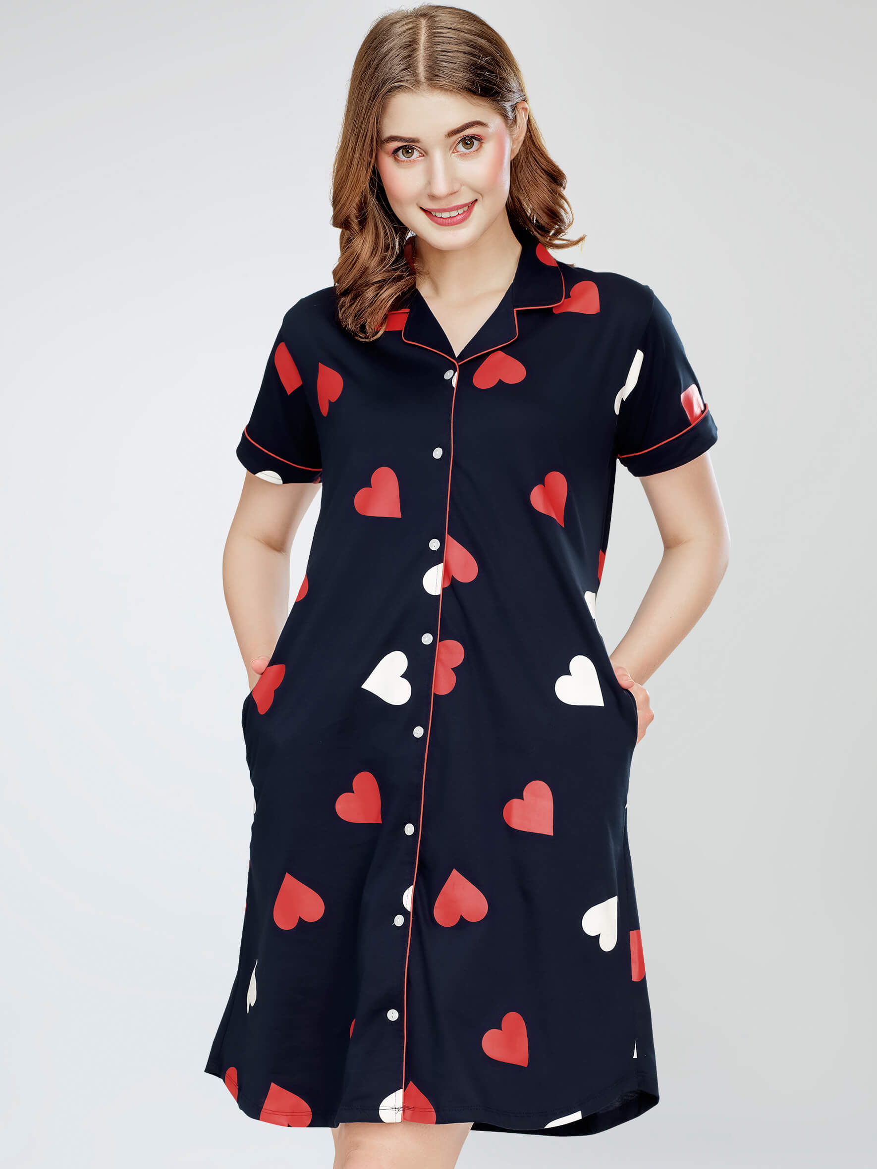ladies night dress t shirt womens summer short sleeve t shirt nightdress soft loose fit