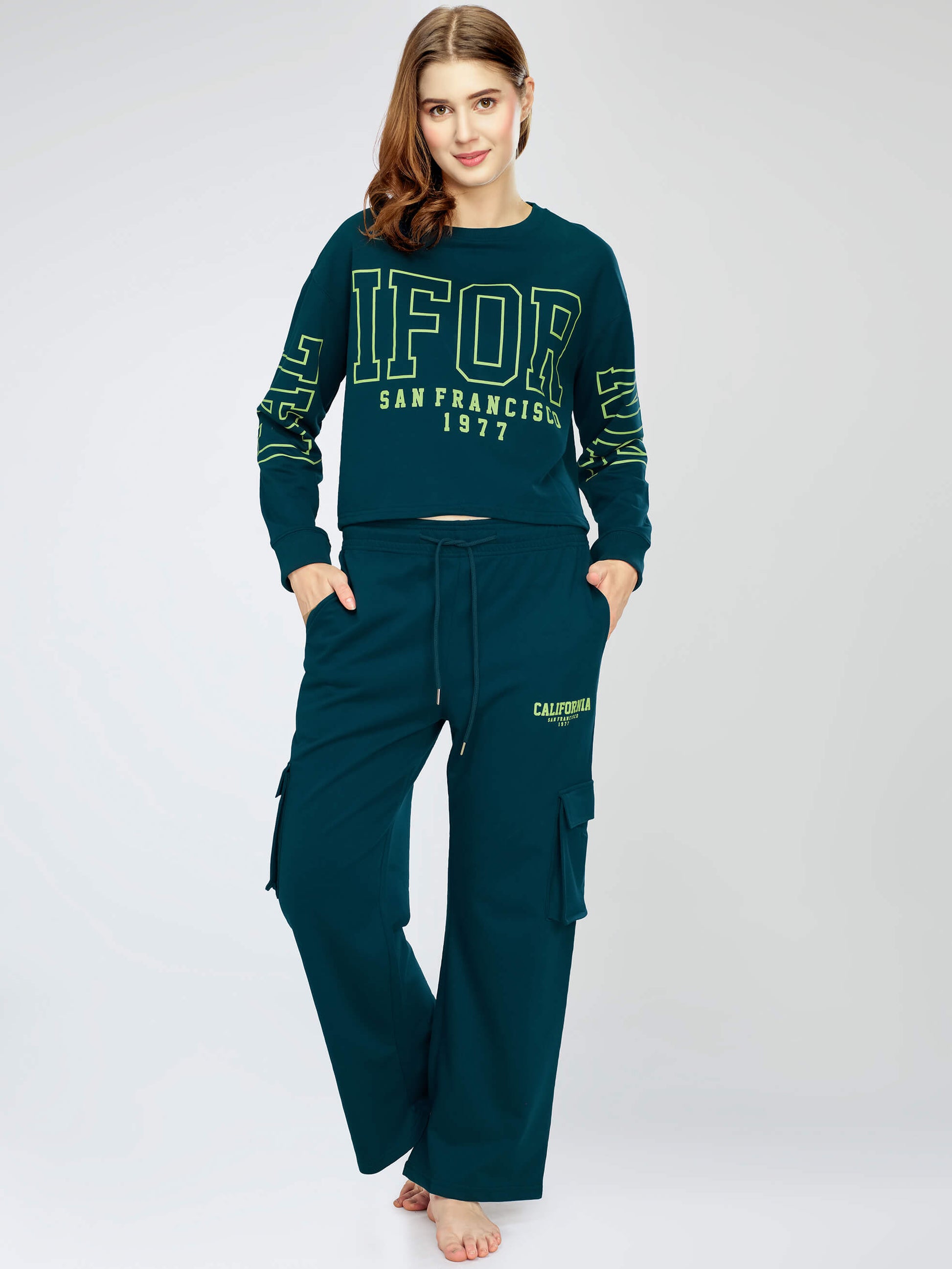 Track Suit full Sleeve Round Neck tracksuit set for Women Stylish printed Sportwear Joggers suit for jogging cycling workout training running activewear loungewear gymwear home wear regular fit