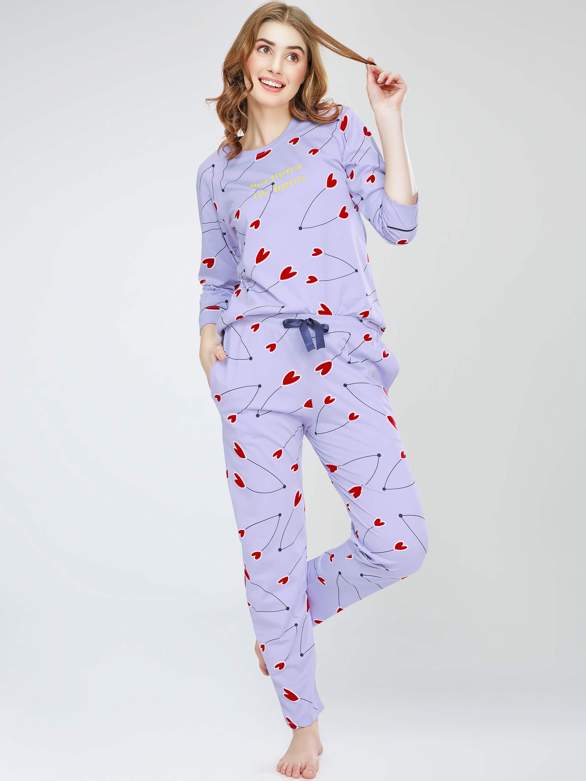 night suit set for women night suit dress for women cotton stylish latest top pajama set nightwear cotton pyjama sleeve sleep home wear ladies nursing feeding front open night shirt ZEYO night suit set co ord set for women