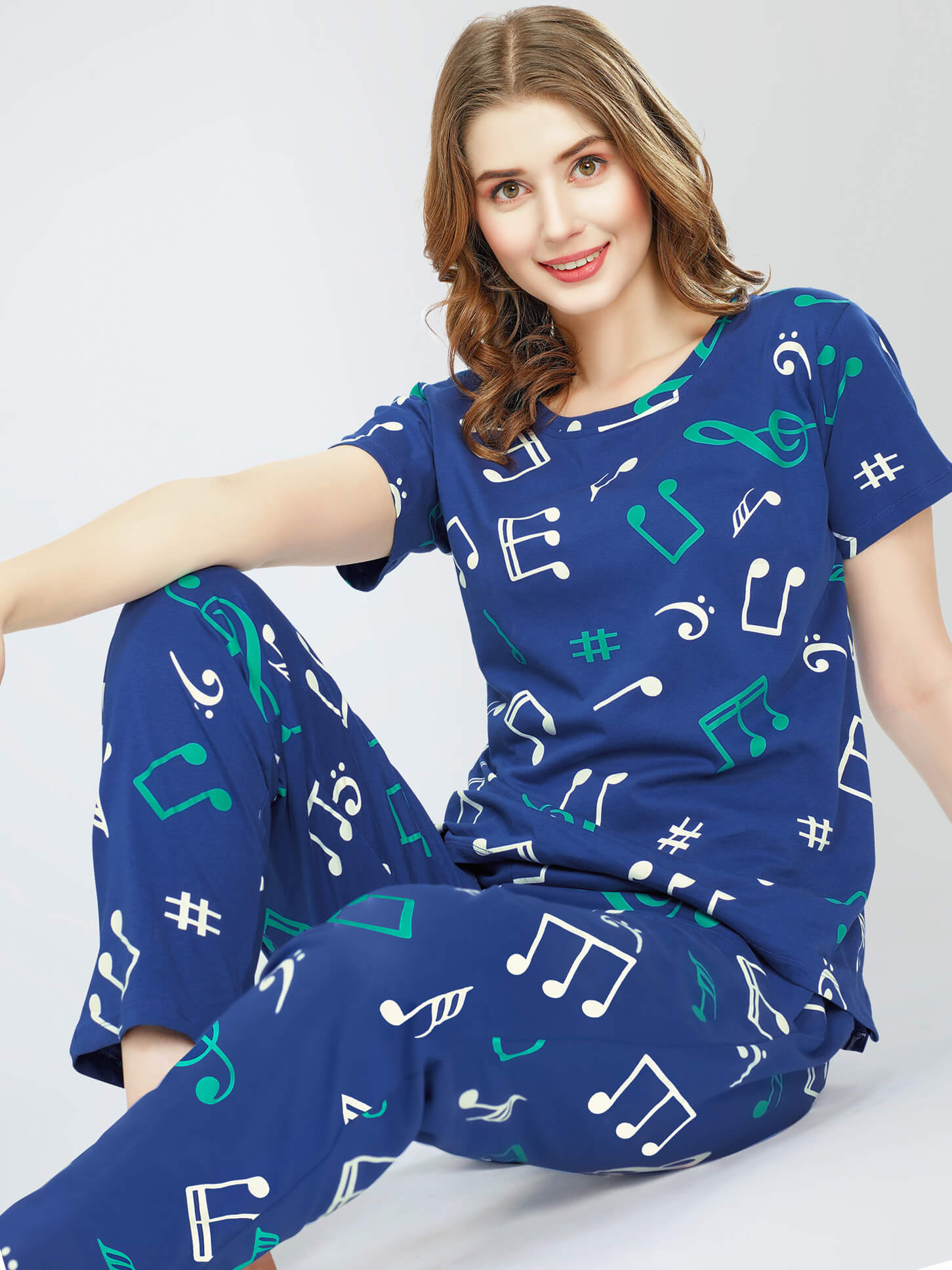 night suit set for women night suit dress for women cotton stylish latest top pajama set nightwear cotton pyjama sleeve sleep home wear ladies nursing feeding front open night shirt ZEYO night suit set co ord set for women