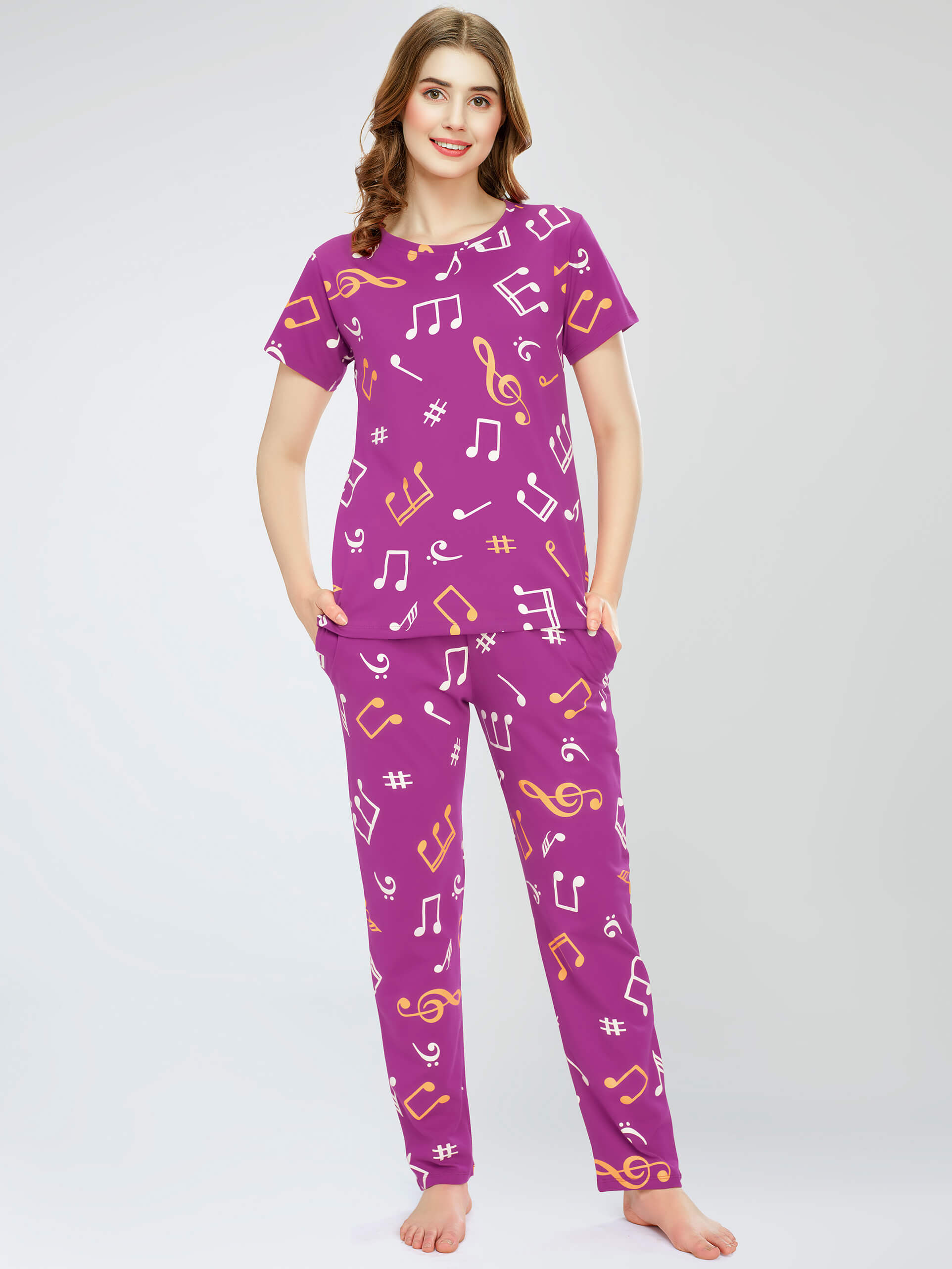 night suit set for women night suit dress for women cotton stylish latest top pajama set nightwear cotton pyjama sleeve sleep home wear ladies nursing feeding front open night shirt ZEYO night suit set co ord set for women