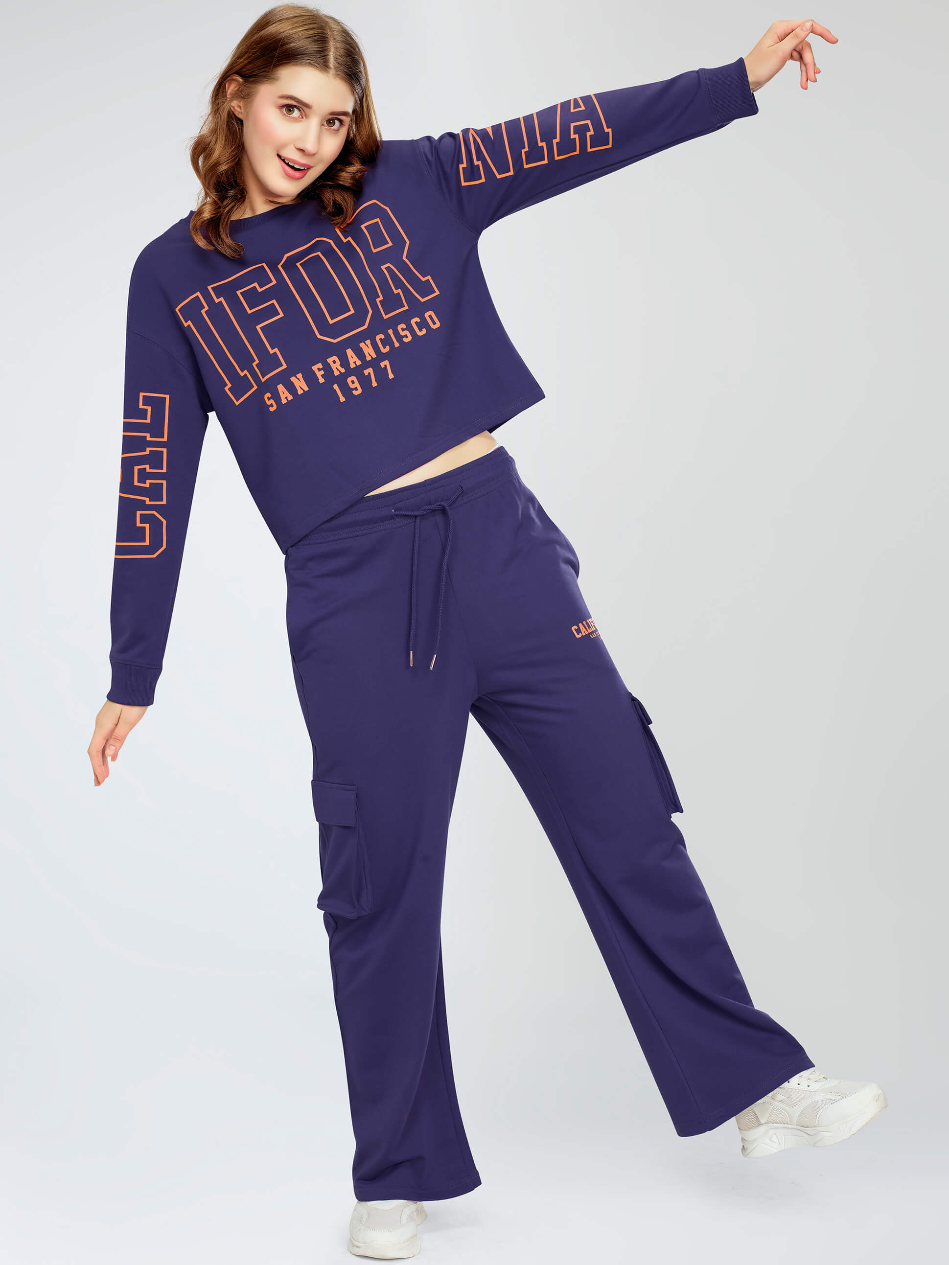 Track Suit full Sleeve Round Neck tracksuit set for Women Stylish printed Sportwear Joggers suit for jogging cycling workout training running activewear loungewear gymwear home wear regular fit