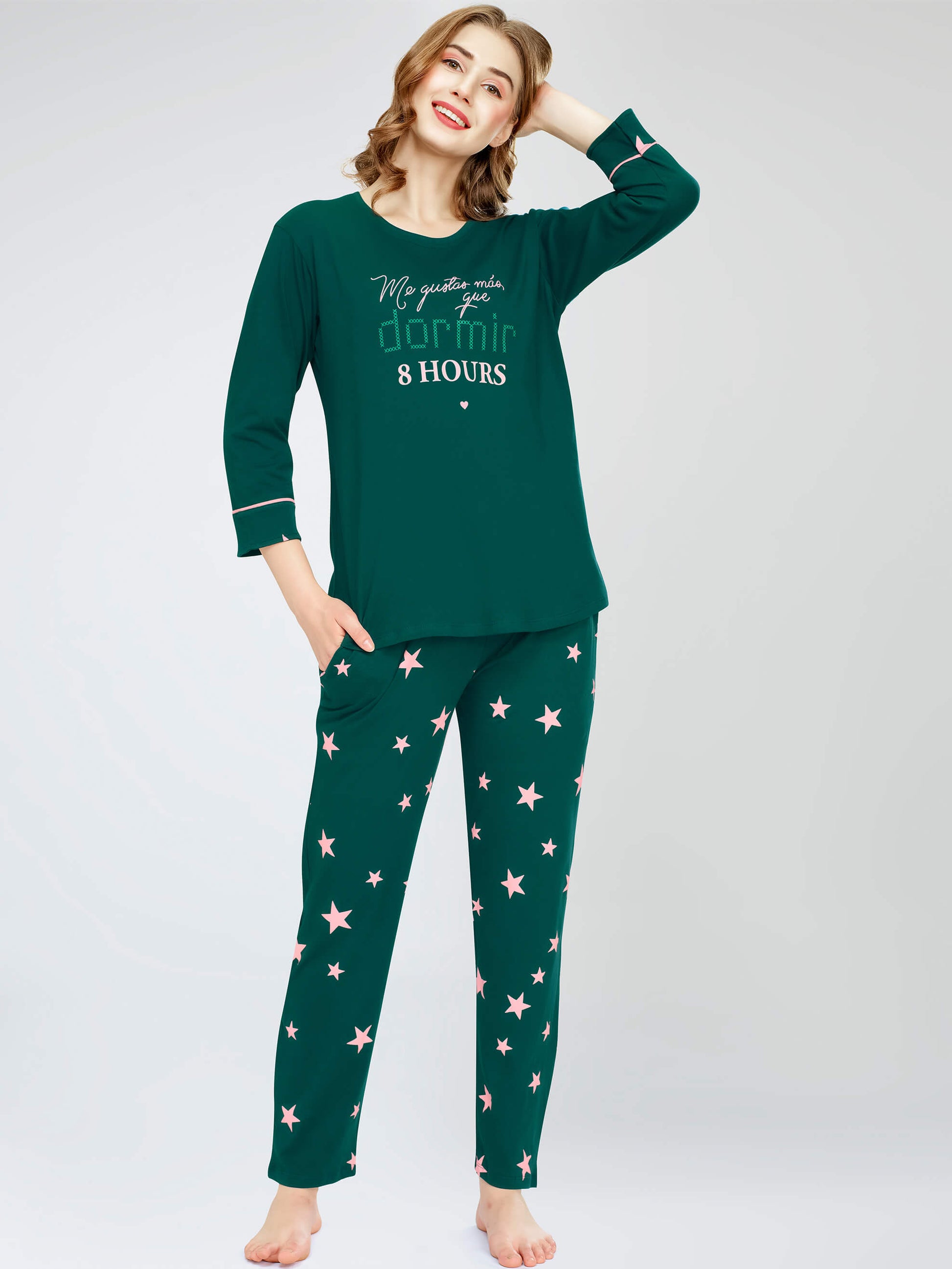 night suit set for women night suit dress for women cotton stylish latest top pajama set nightwear cotton pyjama sleeve sleep home wear ladies nursing feeding front open night shirt ZEYO night suit set co ord set for women