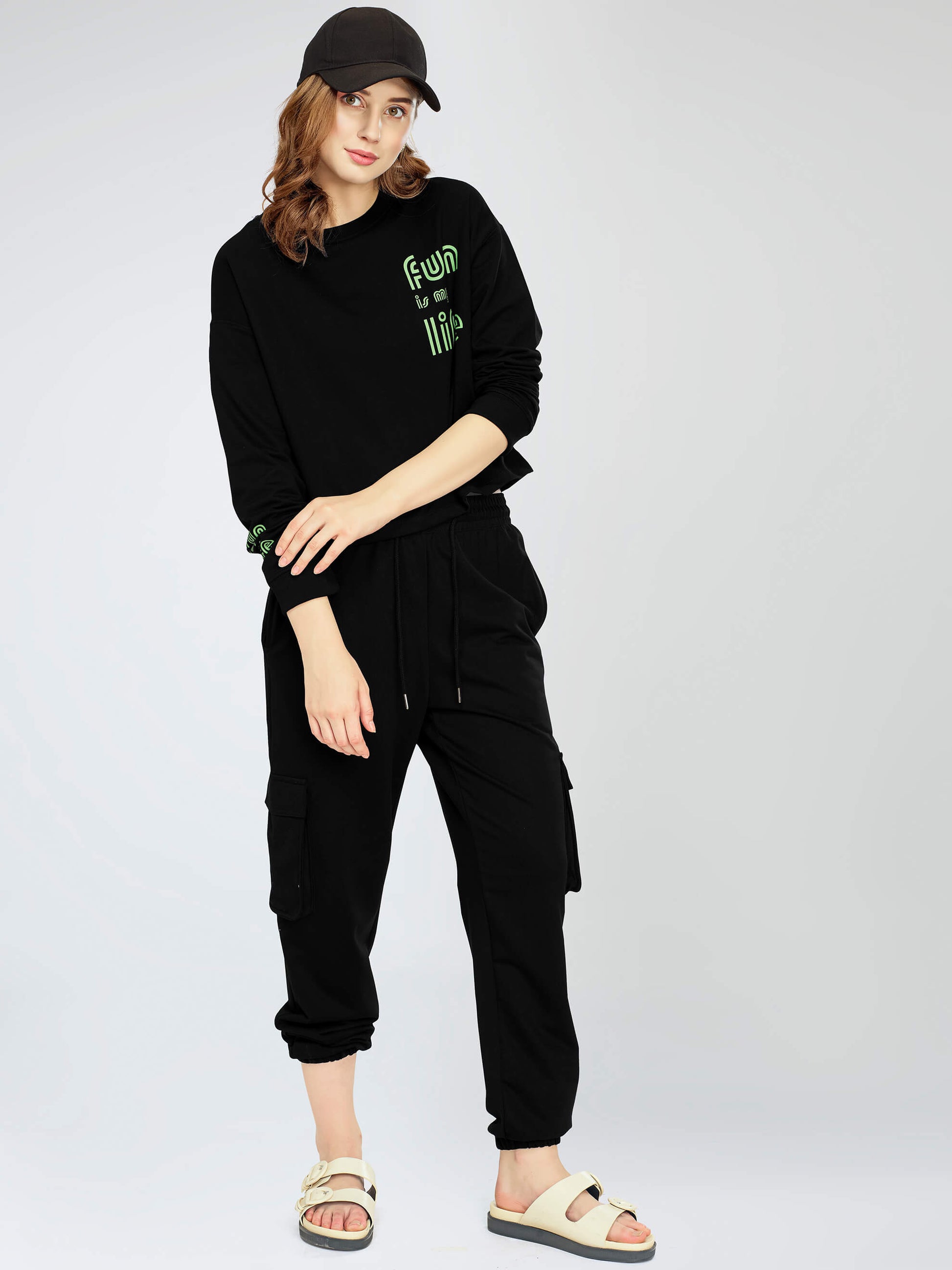 Track Suit full Sleeve Round Neck tracksuit set for Women Stylish printed Sportwear Joggers suit for jogging cycling workout training running activewear loungewear gymwear home wear regular fit