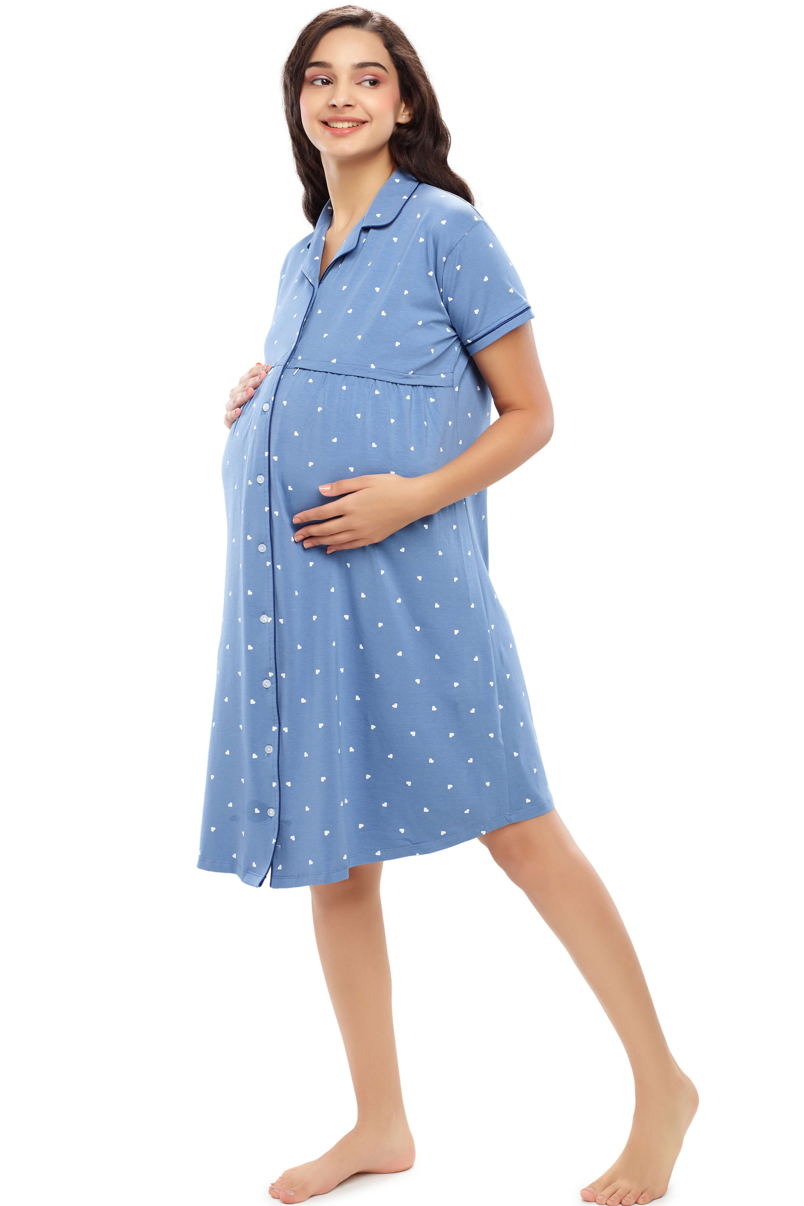 Ready Stock Pregnant Women Maternity Nursing Dress Casual Loose Pregnant  Woman Cotton Short Sleeve Breastfeeding Dresses Clothing Vestidos | Lazada  PH