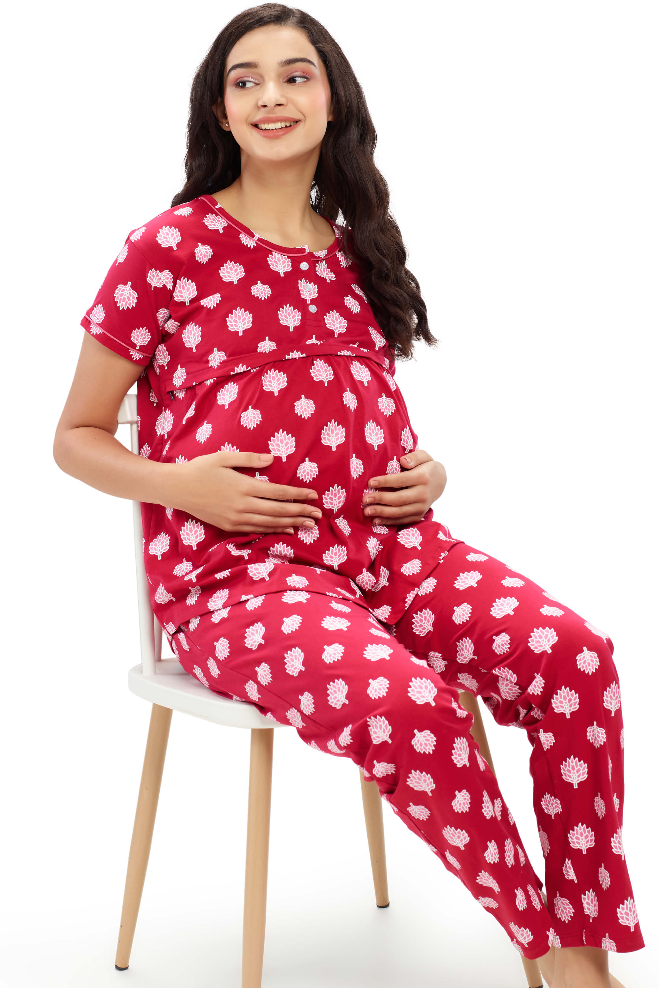 Maternity Clothes Breastfeeding Nightgowns Nursing Sleepwear Hospital Robe  Nightwear Breast Feeding Pajamas Pregnancy Dresses