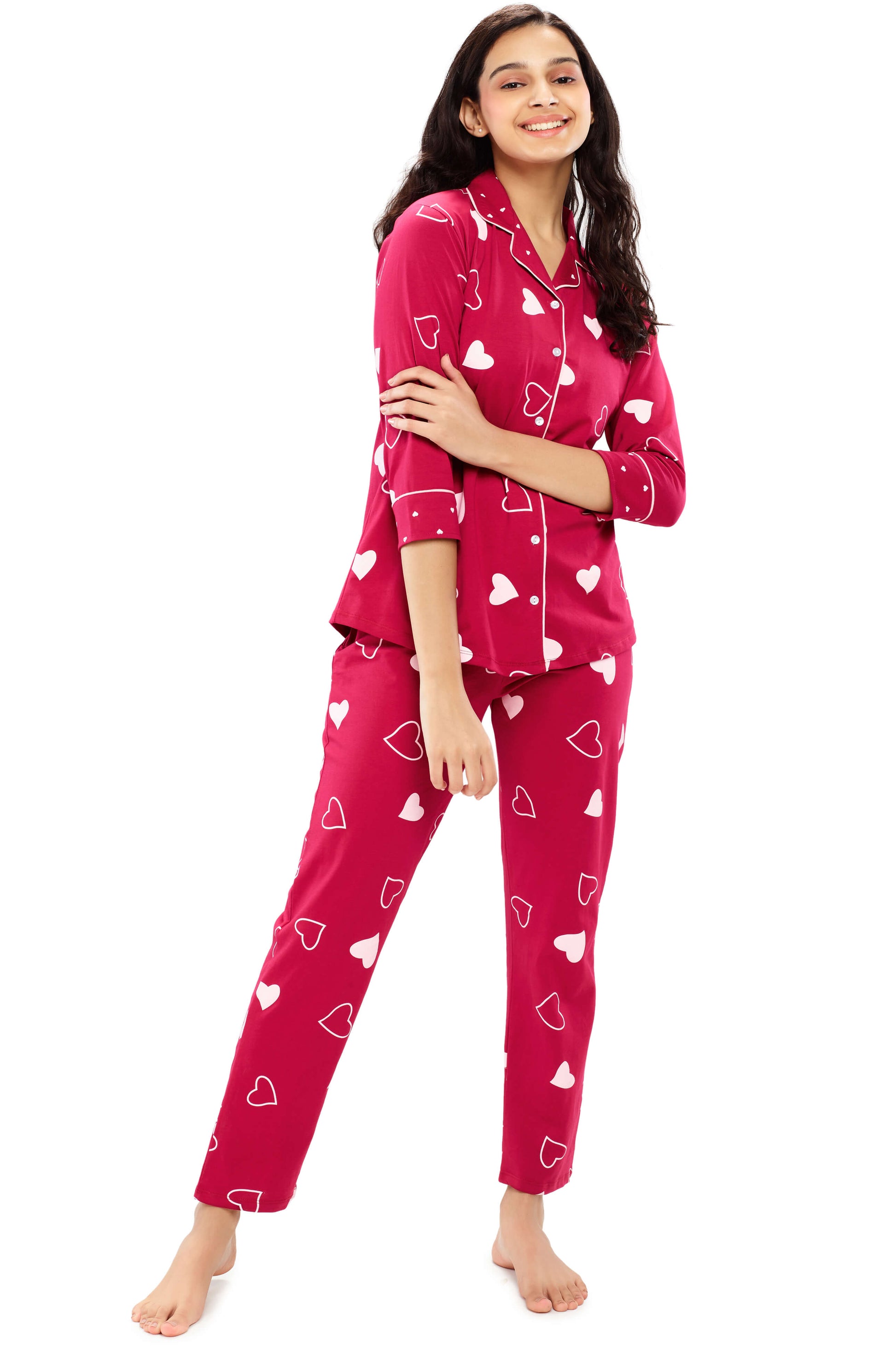 Female Multicolor 5 Piece Night Suit Set at Rs 1905/piece in