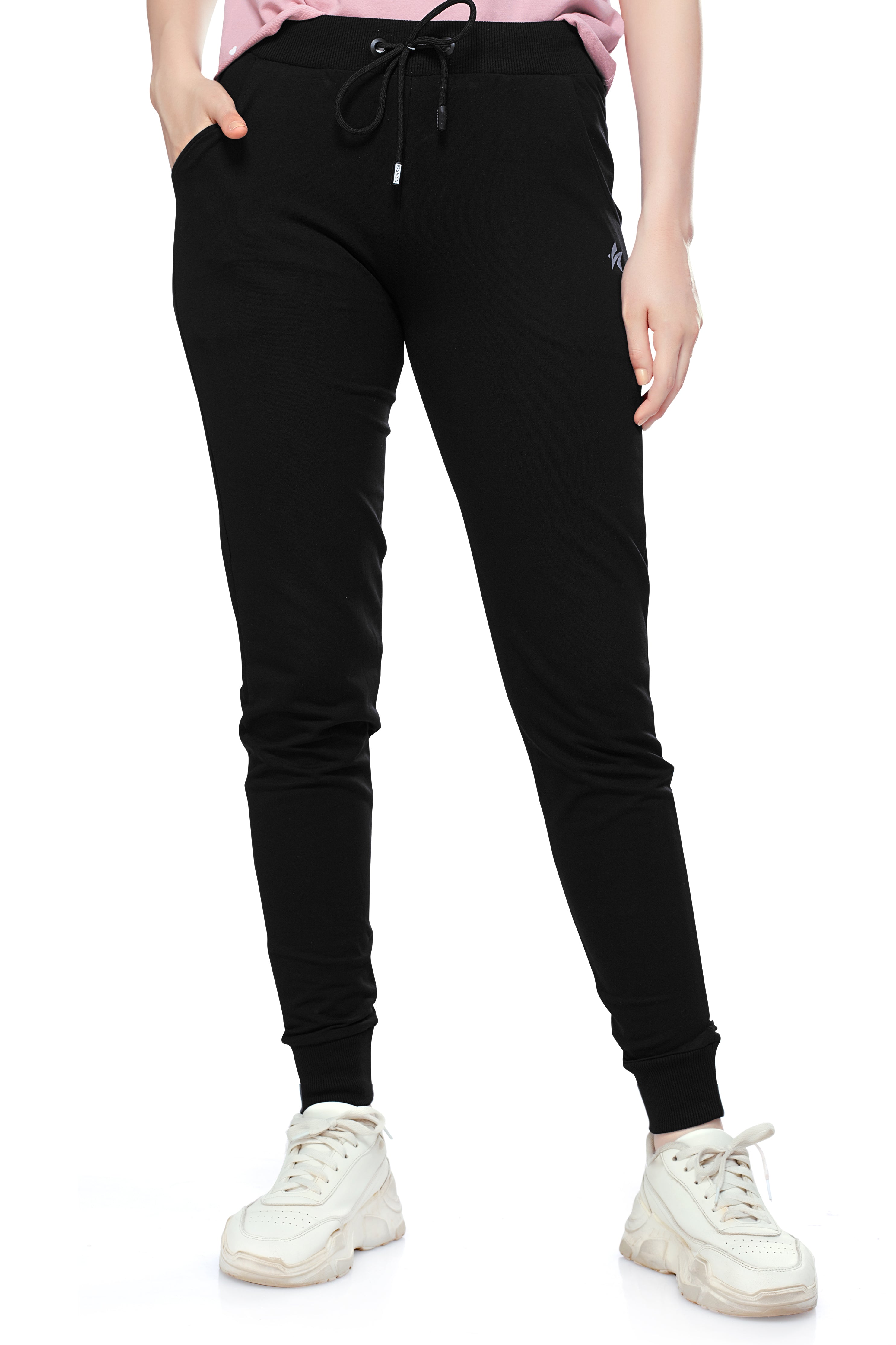 Plain black best sale womens joggers