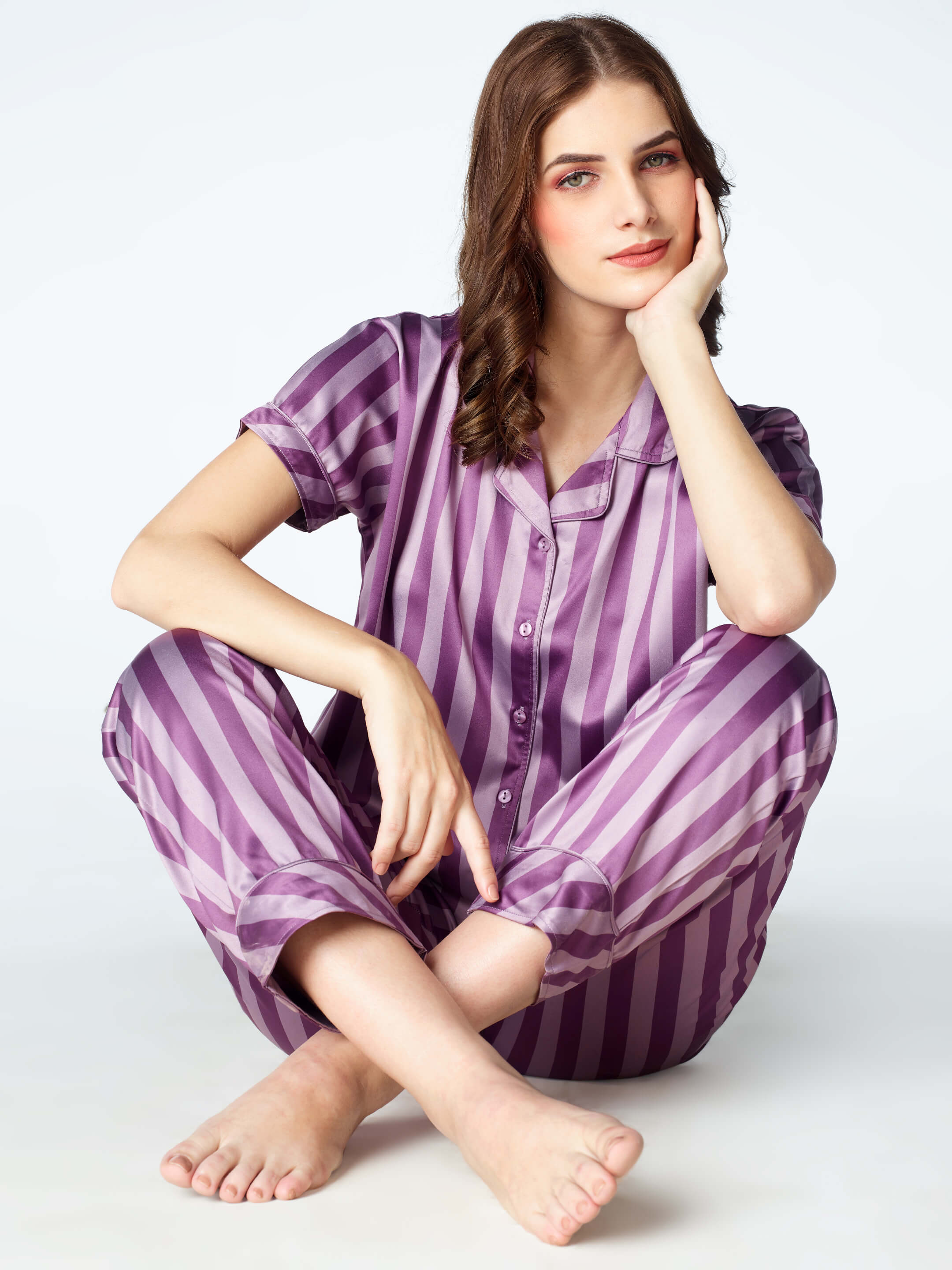 Night pyjamas set for ladies hot sale