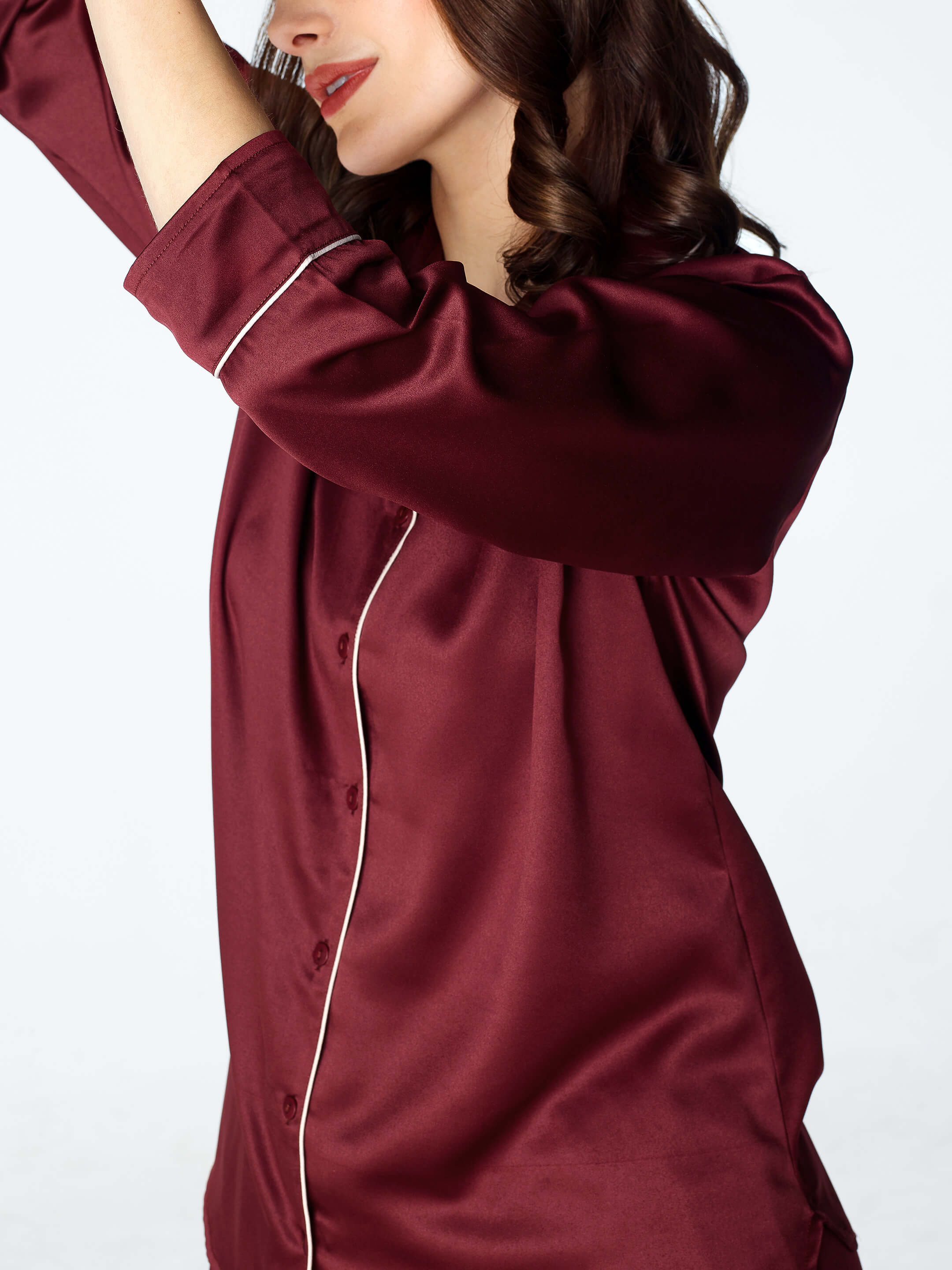 Maroon Winter Pyjama Set main image 0